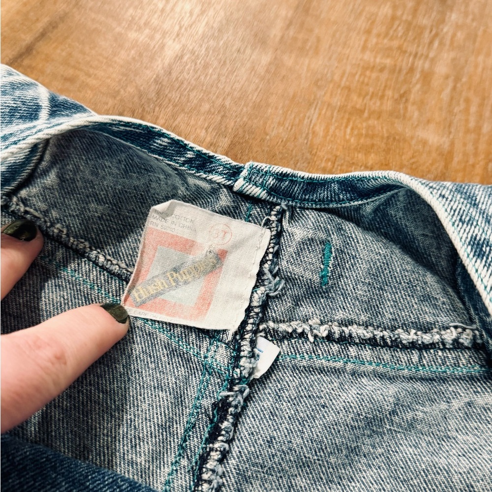 Vintage Hush Puppies 80s 90s acid wash denim jogger overalls size 3t - Picture 5 of 12